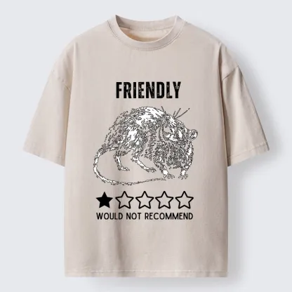 Tokyo-Tiger One Star Rat Bad Review Meme Washed T-Shirt