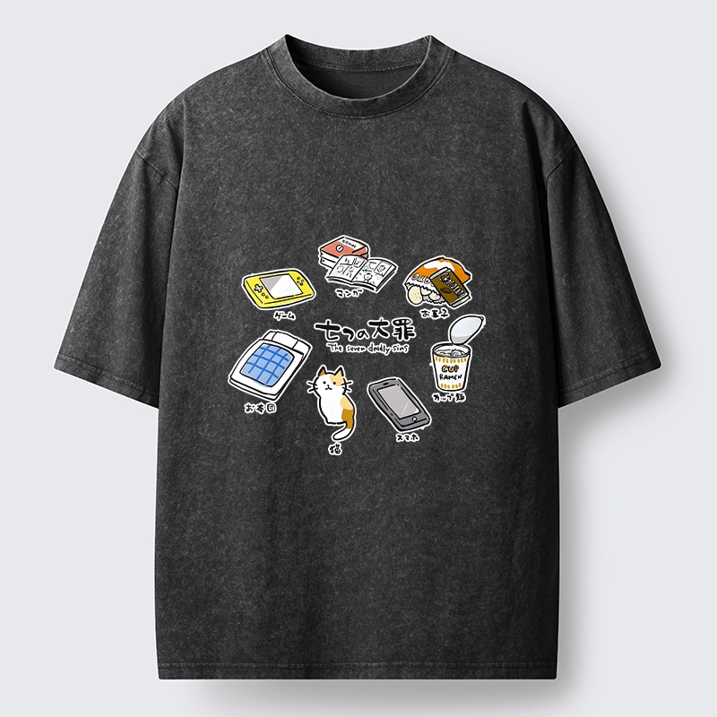 Tokyo-Tiger My Favorite Chill Hobby Collection Washed T-Shirt