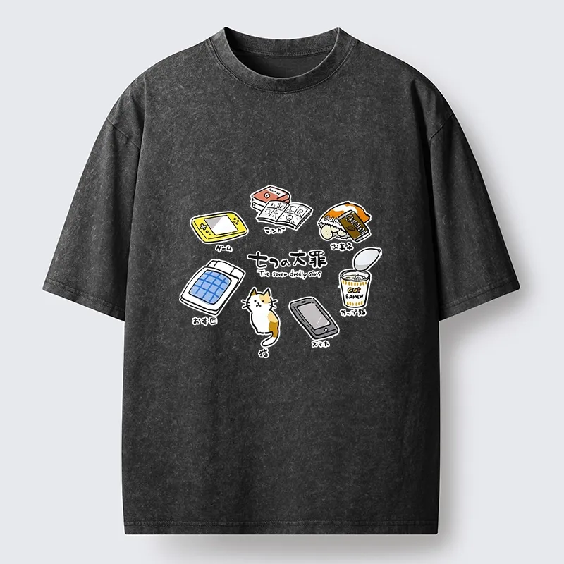 Tokyo-Tiger My Favorite Chill Hobby Collection Washed T-Shirt