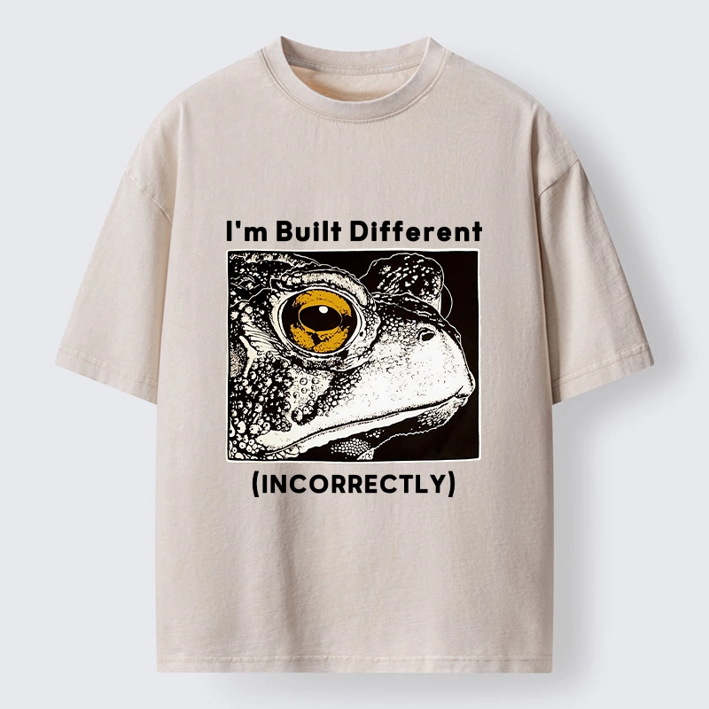 Tokyo-Tiger Unique Frog Has Special Built Style Washed T-Shirt