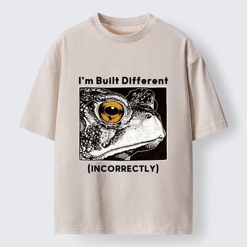 Tokyo-Tiger Unique Frog Has Special Built Style Washed T-Shirt