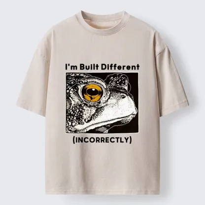 Tokyo-Tiger Unique Frog Has Special Built Style Washed T-Shirt