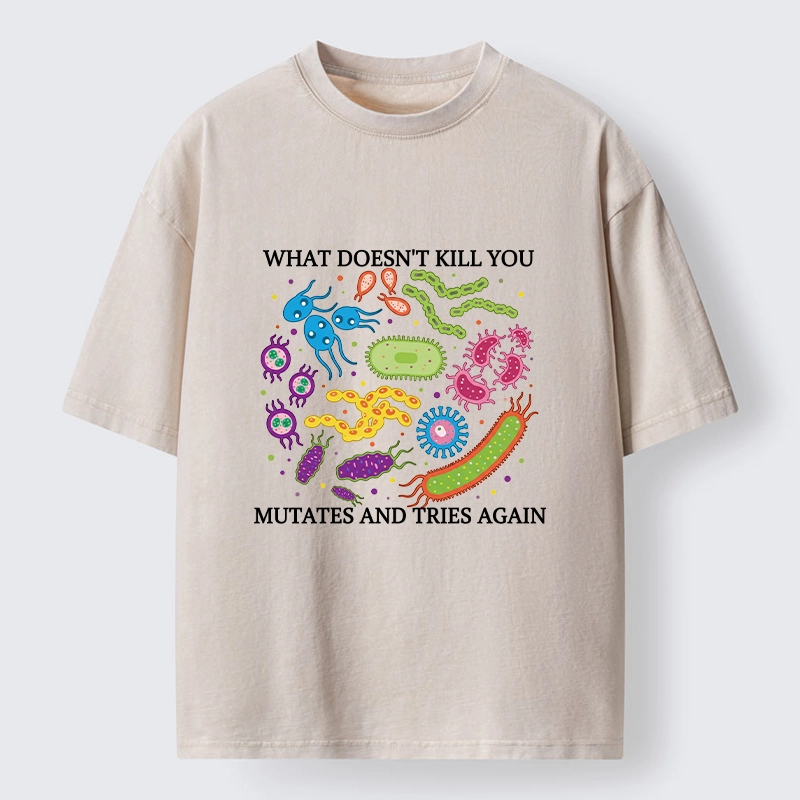 Tokyo-Tiger Funny Science Germ Virus Meme Washed T-Shirt
