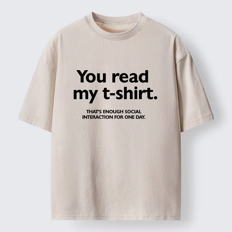 Tokyo-Tiger Introvert Social Limit Funny Meme Washed T-Shirt