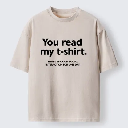 Tokyo-Tiger Introvert Social Limit Funny Meme Washed T-Shirt