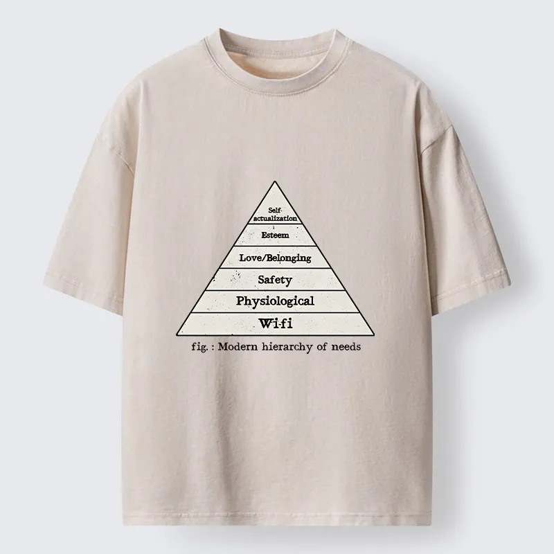 Tokyo-Tiger Funny Wifi Is Essential Meme Washed T-Shirt