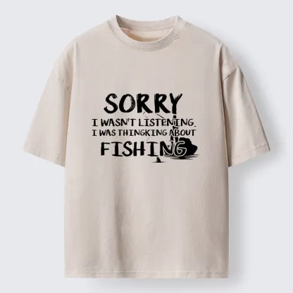 Tokyo-Tiger Funny Meme Fishing Obsessed Daydream Vibe Washed T-Shirt