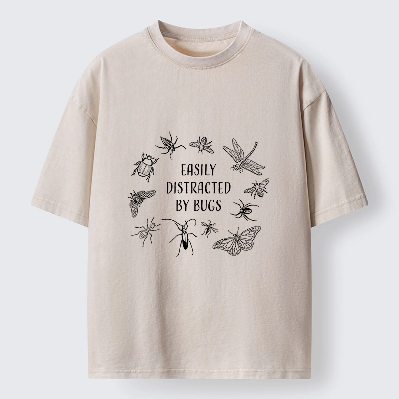 Tokyo-Tiger Funny Bug Lover Distracted Meme Washed T-Shirt