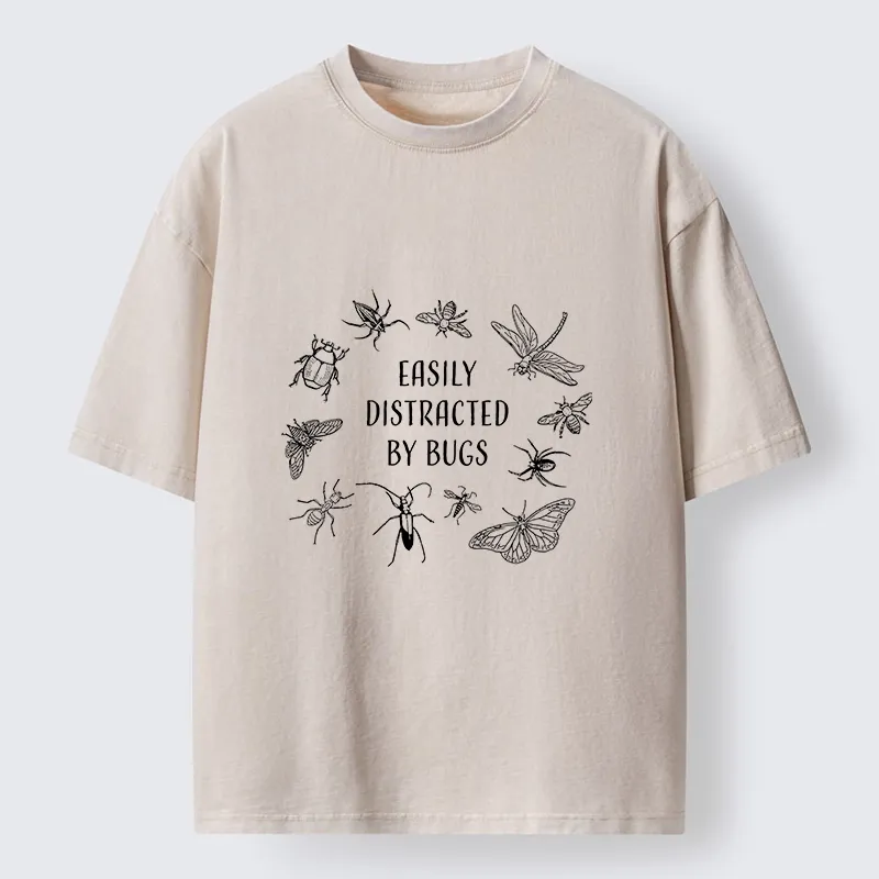 Tokyo-Tiger Funny Bug Lover Distracted Meme Washed T-Shirt