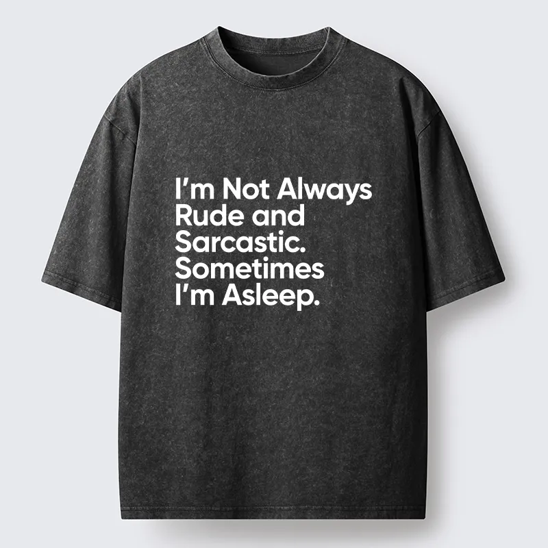 Tokyo-Tiger Sarcastic Funny Text Meme Washed T-Shirt