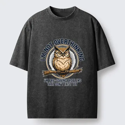 Tokyo-Tiger Overthink Master Owl Washed T-Shirt