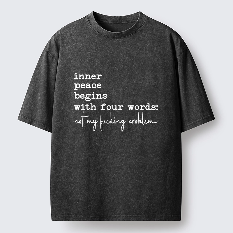 Tokyo‑Tiger Sarcastic Life Vibe Washed T‑Shirt
