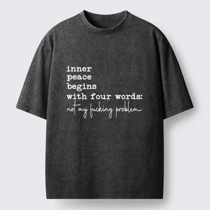 Tokyo‑Tiger Sarcastic Life Vibe Washed T‑Shirt
