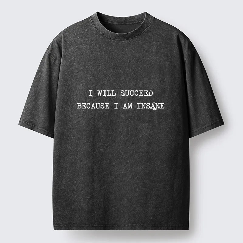 Tokyo-Tiger Crazy Success Mindset Washed T-Shirt
