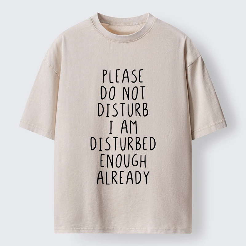 Tokyo-Tiger Leave Me Alone Vibe Washed T-Shirt