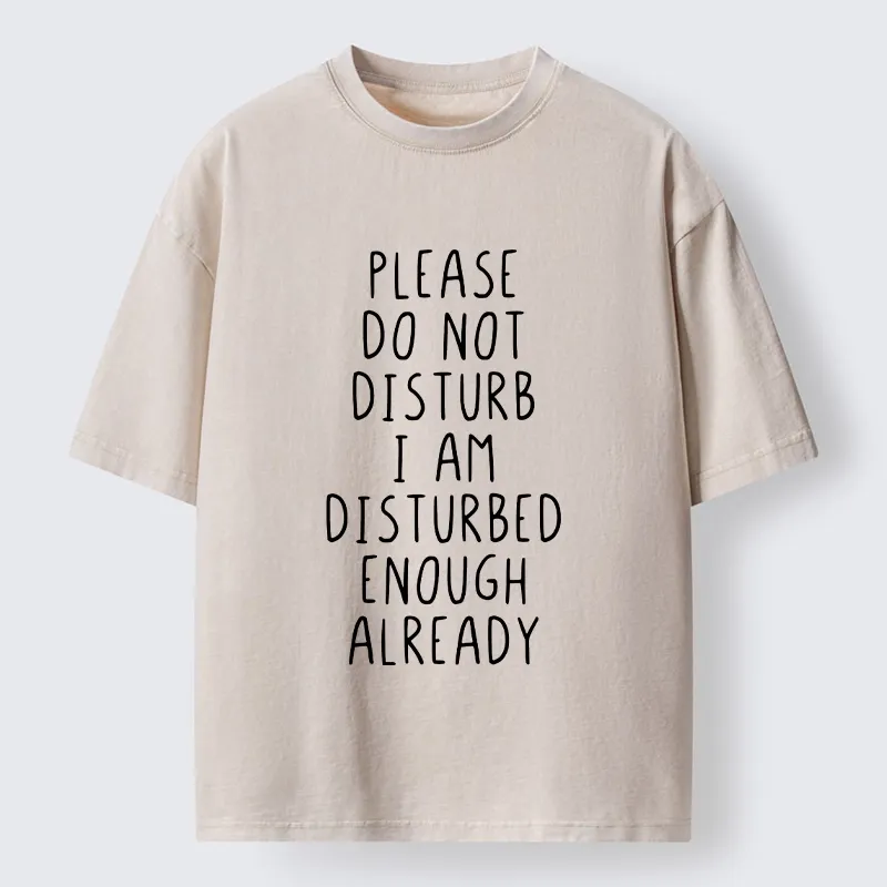 Tokyo-Tiger Leave Me Alone Vibe Washed T-Shirt