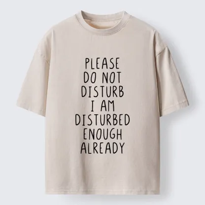 Tokyo-Tiger Leave Me Alone Vibe Washed T-Shirt