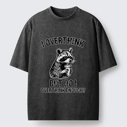 Tokyo-Tiger Constant Overthinking Washed T-Shirt