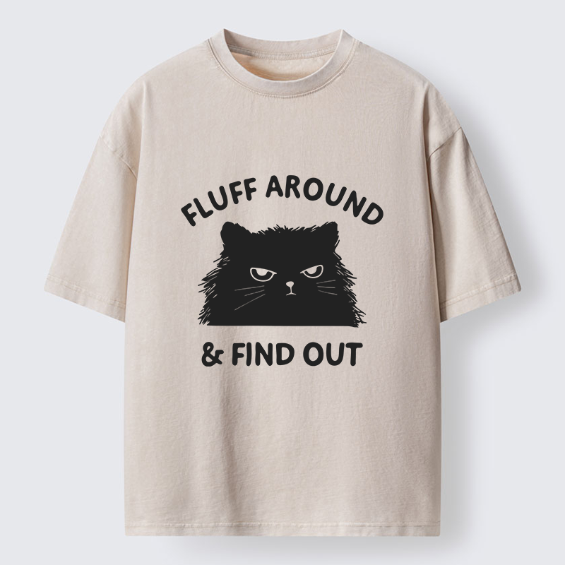 Tokyo-Tiger Cat's Mockery Washed T-Shirt