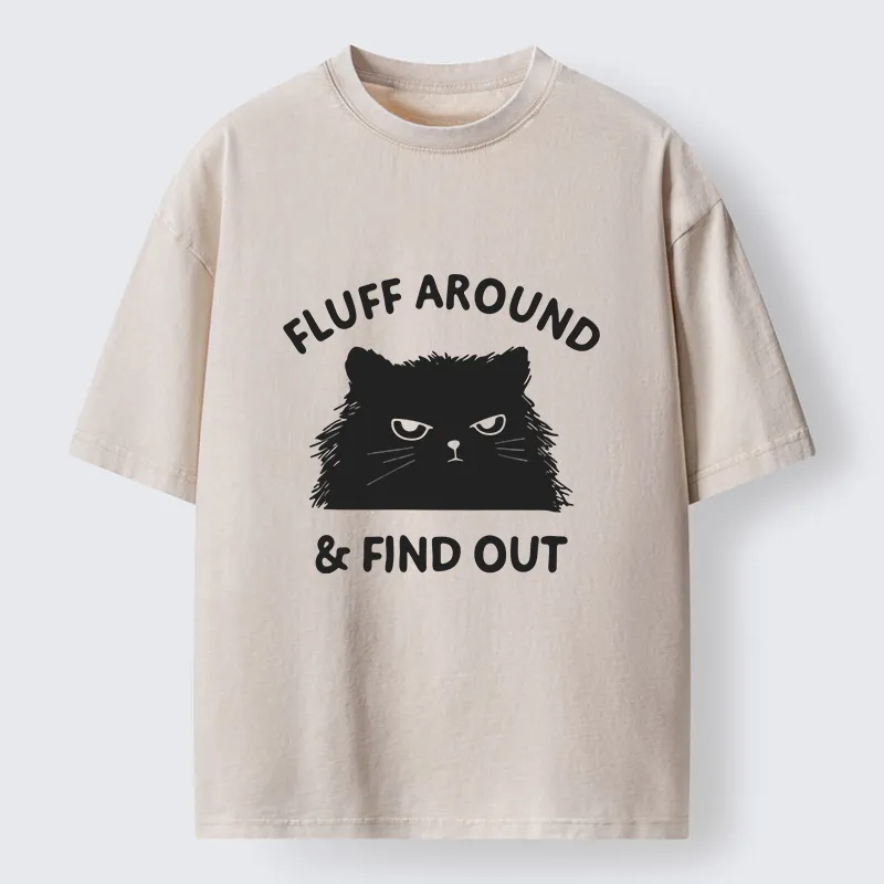 Tokyo-Tiger Cat's Mockery Washed T-Shirt