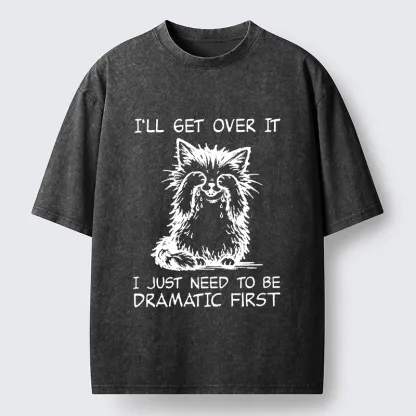 Tokyo-Tiger Dramatic First Cat Washed T-Shirt