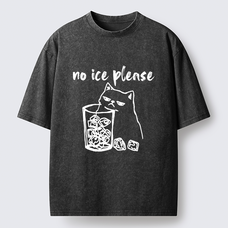 Tokyo-Tiger Cat Wants Ice Washed T-Shirt