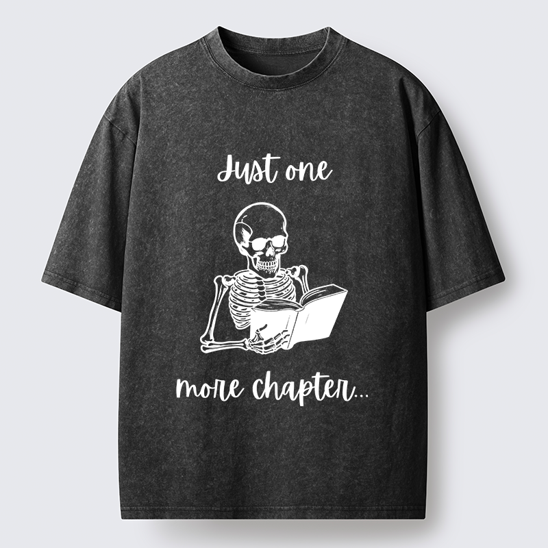 Tokyo-Tiger Skeleton Reading Washed T-Shirt