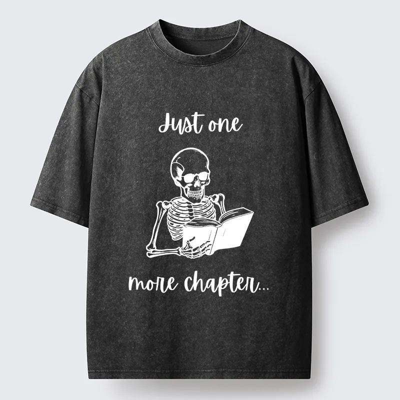 Tokyo-Tiger Skeleton Reading Washed T-Shirt