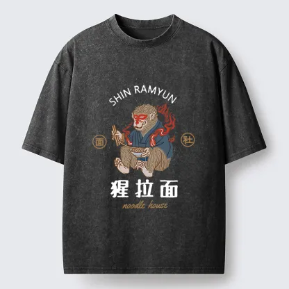 Tokyo-Tiger Shin Ramyun Washed T-Shirt