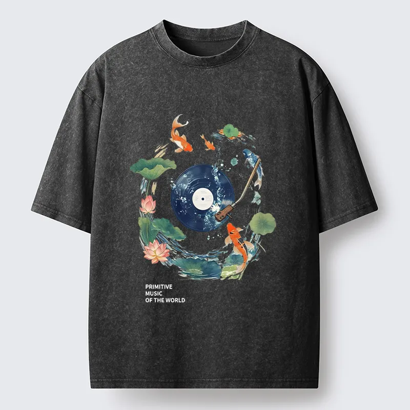 Tokyo-Tiger Underwater Record Washed T-Shirt Sale