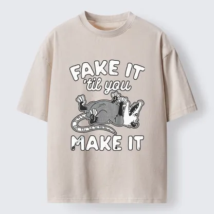 Tokyo-Tiger Pretending To Die Washed T-Shirt