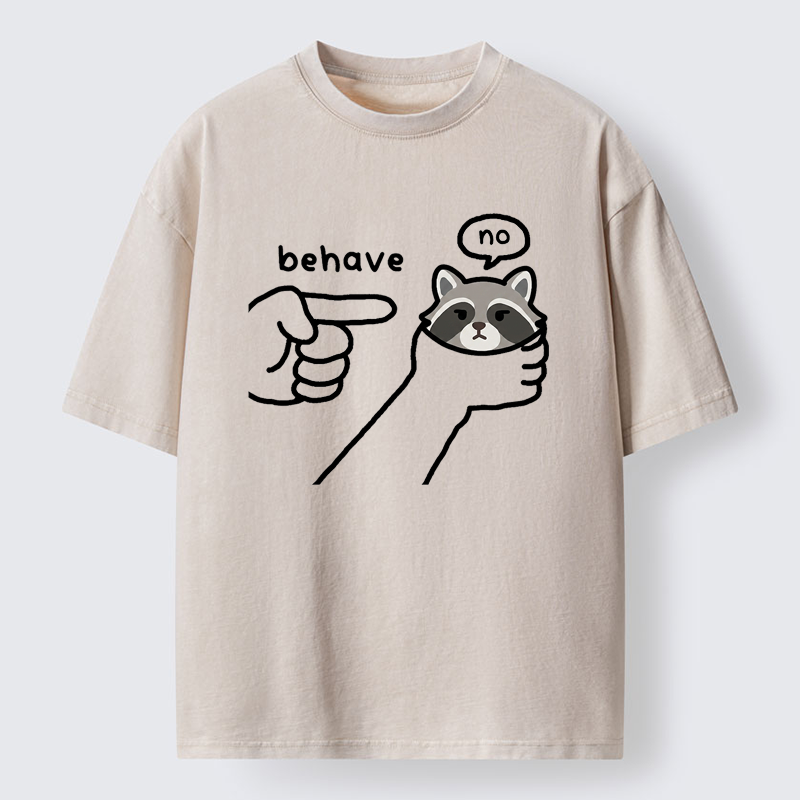 Tokyo-Tiger Rebellious Raccoon Washed T-Shirt