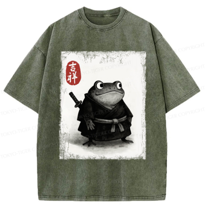 Tokyo-Tiger Blade of the Frog: A Samurai's Tale Washed T-Shirt