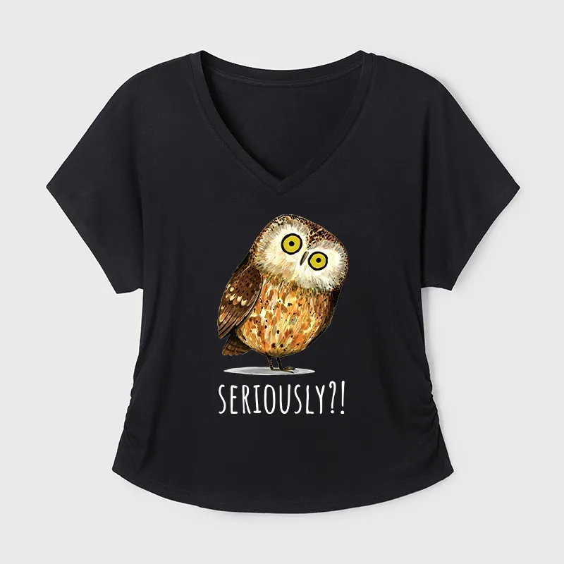 Tokyo-Tiger Seriously Confused Owl Meme Art Modal Dolman Sleeve T-Shirt Sale