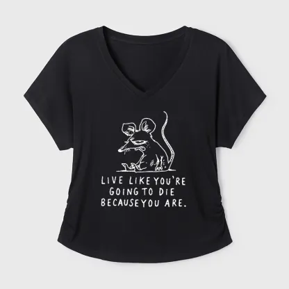 Tokyo-Tiger Funny Meme Sarcastic Rat Life Truth Modal Dolman Sleeve T-Shirt