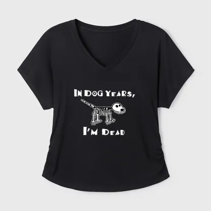 Tokyo-Tiger Funny Meme Old Dog Dead In Dog Years Vibe Modal Dolman Sleeve T-Shirt