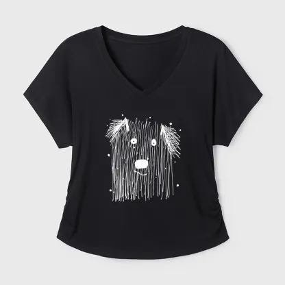 Tokyo-Tiger Fluffy Chaos In Dog Form Modal Dolman Sleeve T-Shirt
