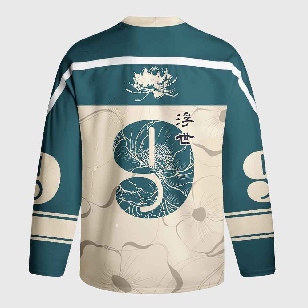 Tokyo-Tiger Ukiyo No Hana Long-Sleeve Hockey Jersey