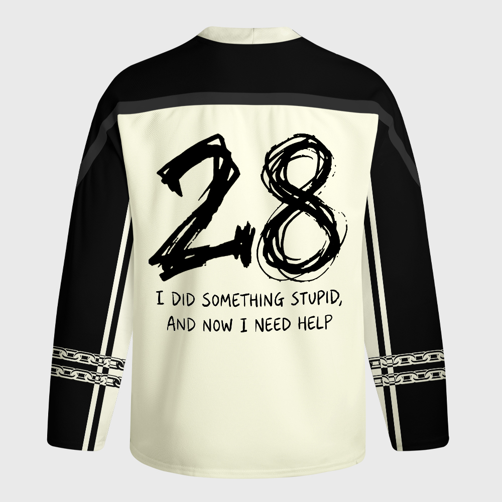 Tokyo-Tiger Funny Jail Duck Long-Sleeve Hockey Jersey