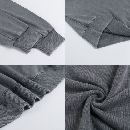 Tokyo-Tiger Japanese Zen Kanji Washed Sweatshirt