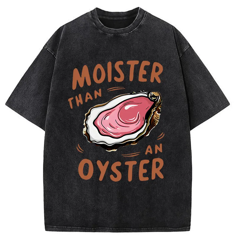 Tokyo-Tiger Oyster Funny Washed T-Shirt