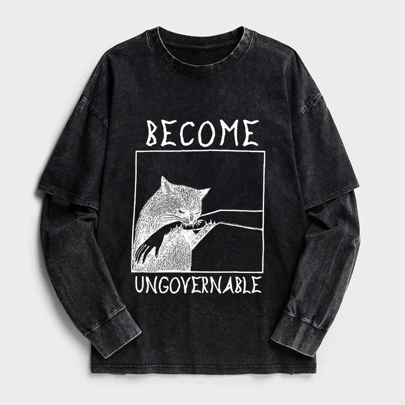 Tokyo-Tiger I Am Speed Washed Double Layer T-Shirt Sale