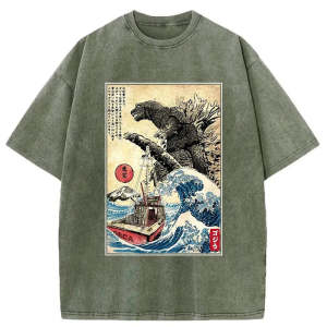 Image of Tokyo-Tiger Orca in Japan Wave Washed T-Shirt