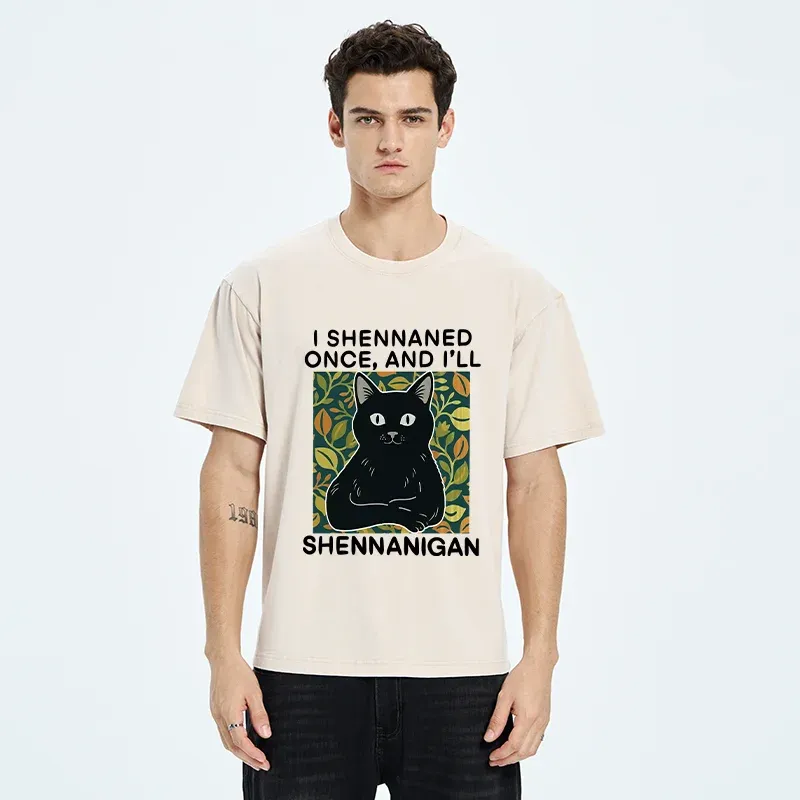 Tokyo-Tiger The Lying Cat Washed T-Shirt