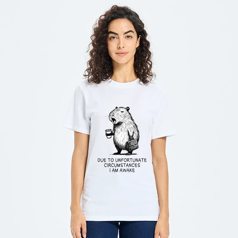 Tokyo-Tiger Capybara Is Awake Against Its Will Classic T-Shirt