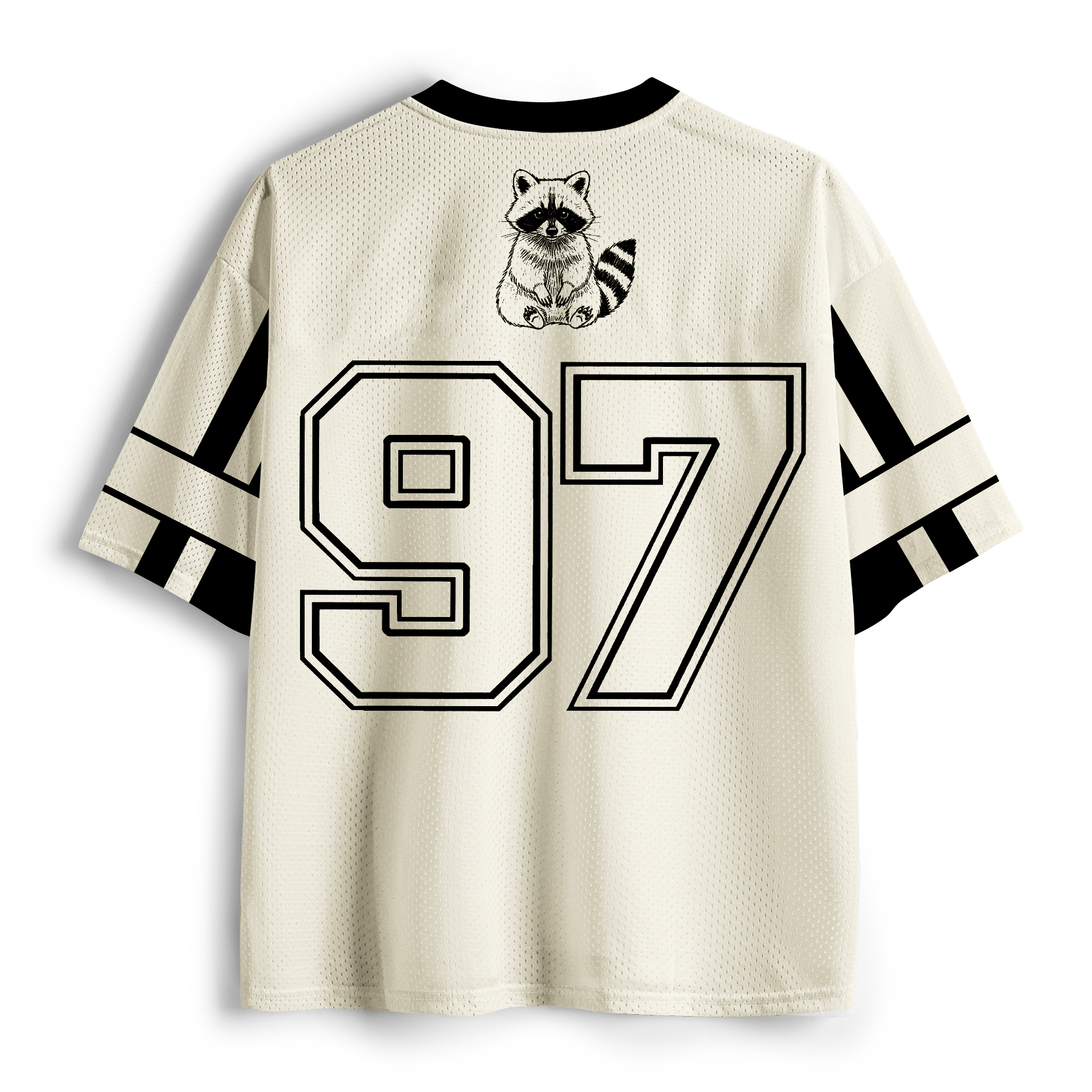 Tokyo-Tiger "Not Easy Peasy" Raccoon Mesh Jersey