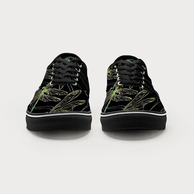 Tokyo-Tiger Dragonfly Flapping Its Wings Canvas Shoes