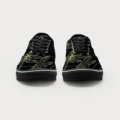 Tokyo-Tiger Dragonfly Flapping Its Wings Canvas Shoes