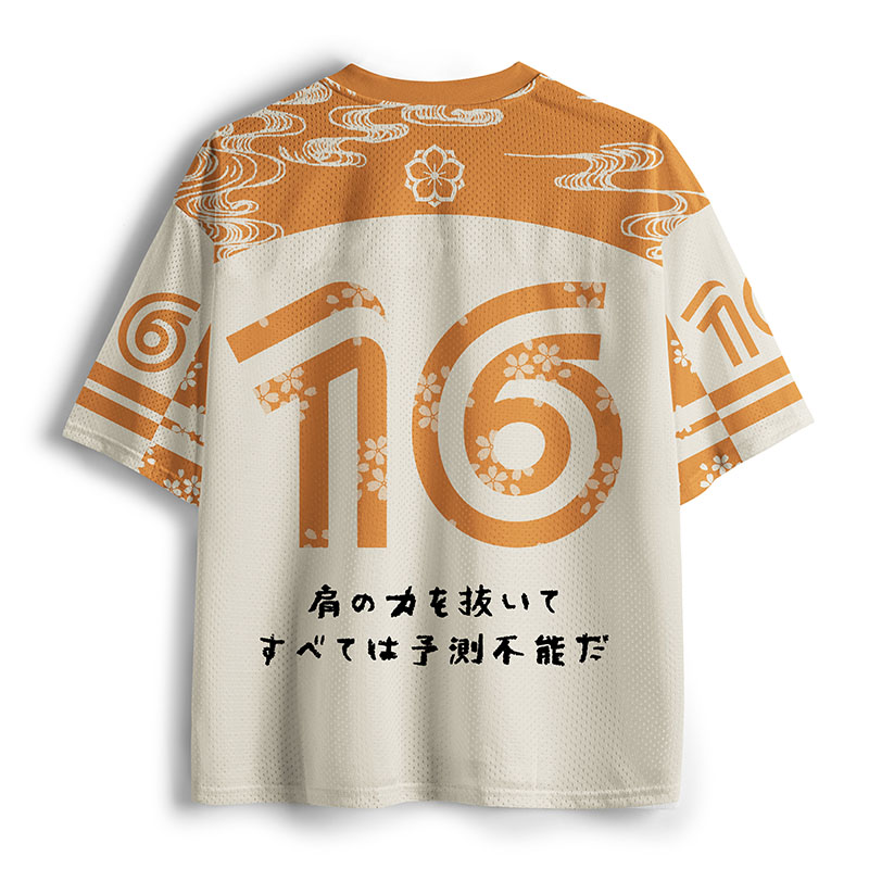 Tokyo-Tiger Zen Relax Cat Graphic Mesh Jersey