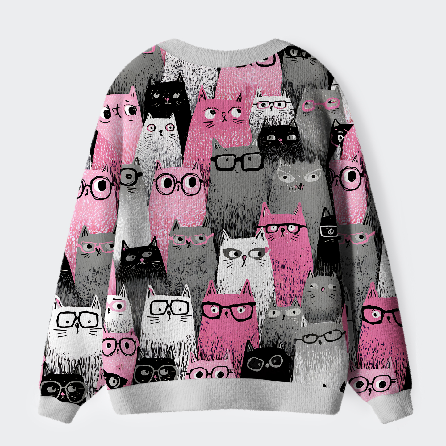Tokyo-Tiger Cats With Attitude Ugly Cardigan Sweater